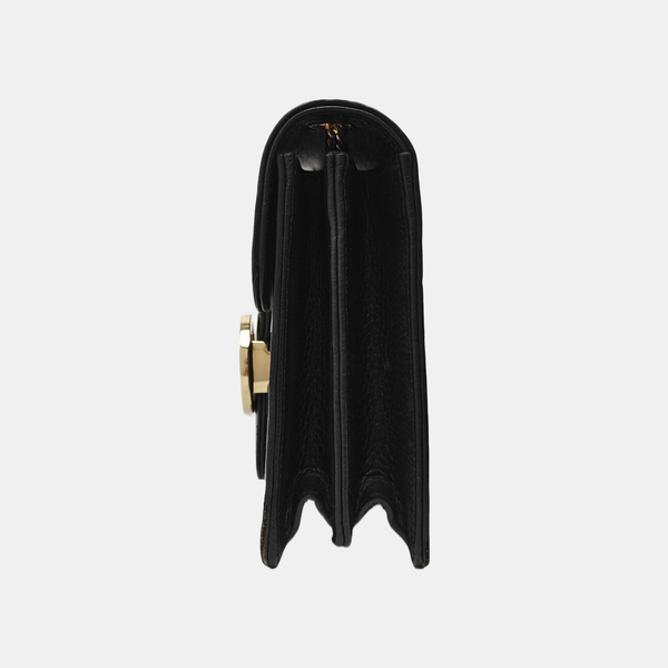 Interlocking G Small Calfskin Black