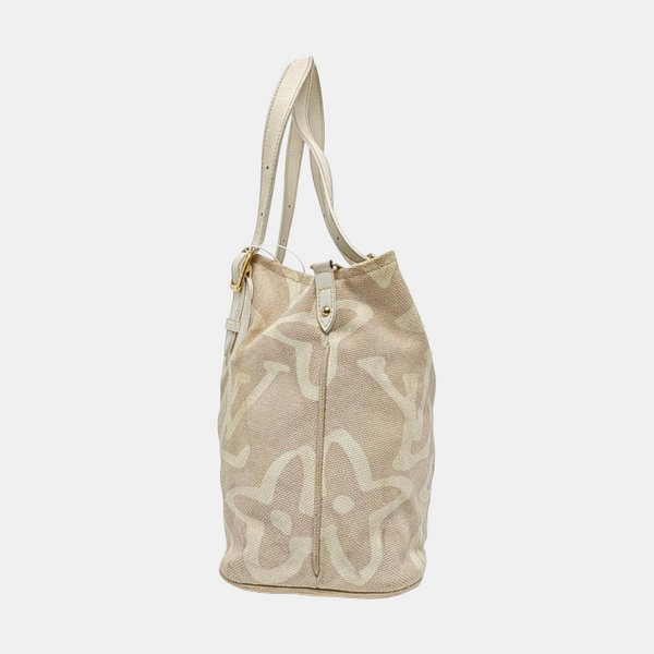 TAHITIENNE CABAS MM Monogram Canvas Beige