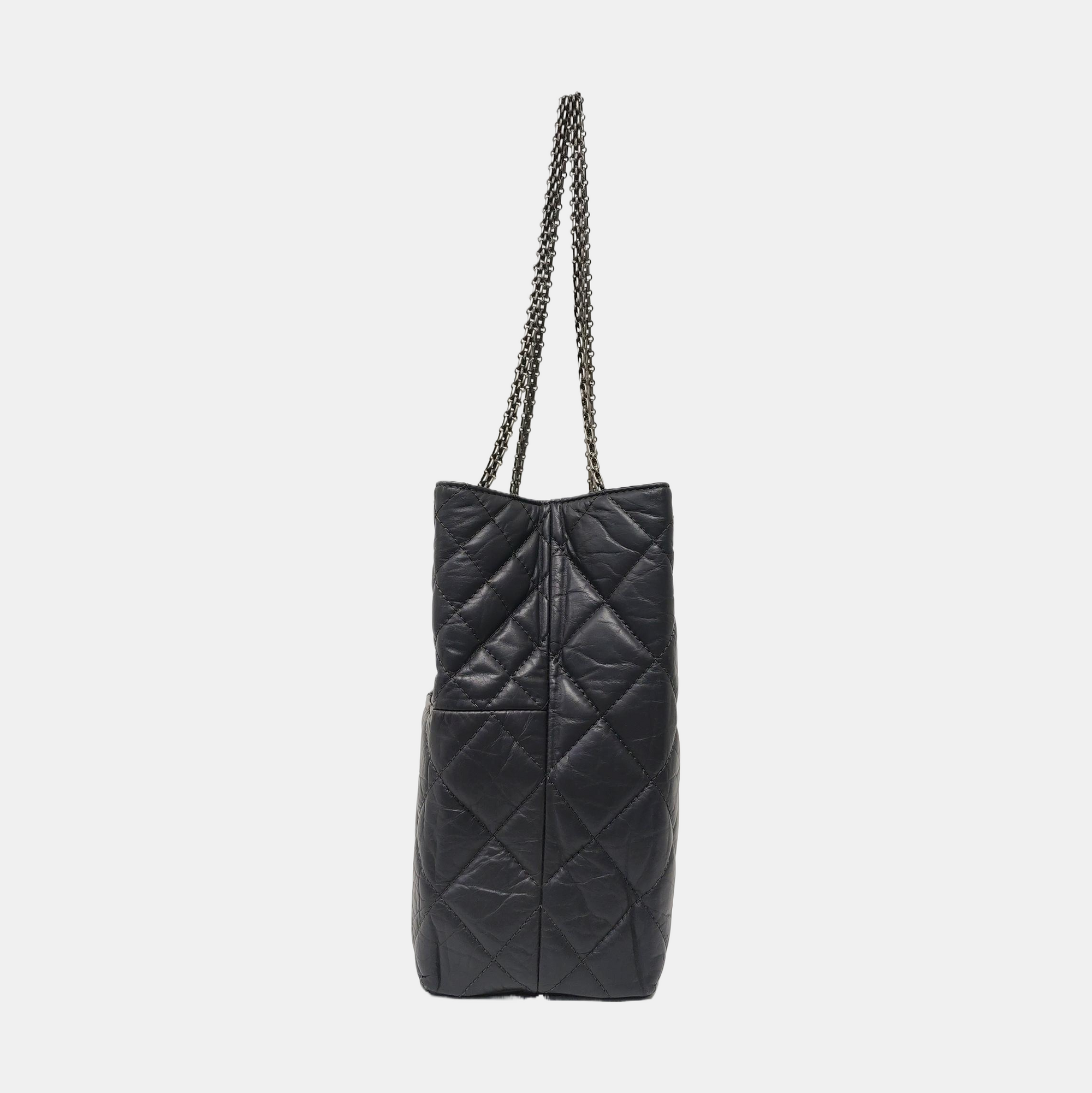 2.55 Quilted Calfskin Gray