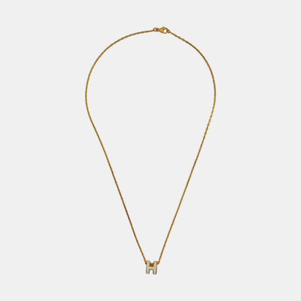 Pop H Metal Gold Necklace