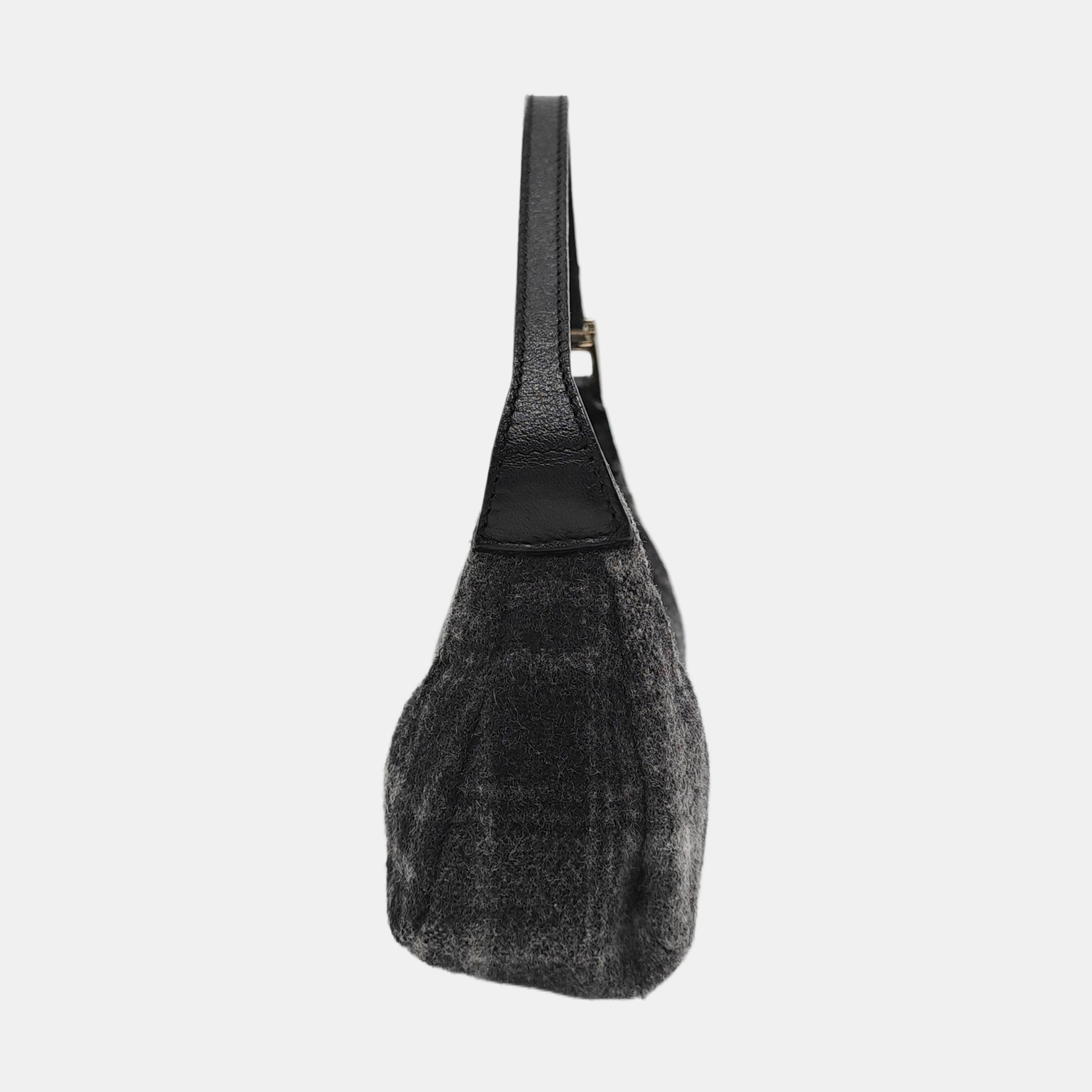 Fabric Top Handle Bag Black
