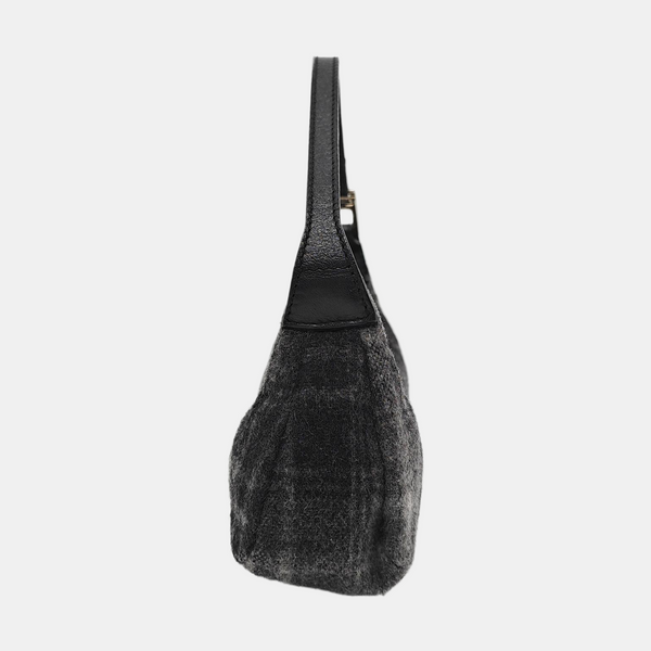 Fabric Top Handle Bag Black