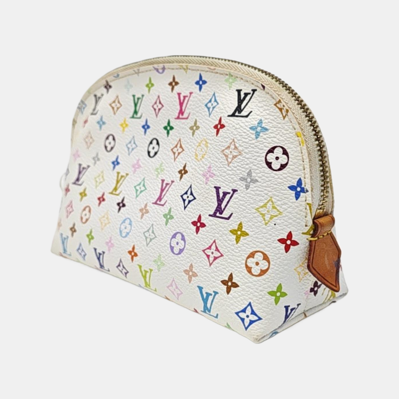 LV × TM COSMETIC PM Monogram Coated Canvas White