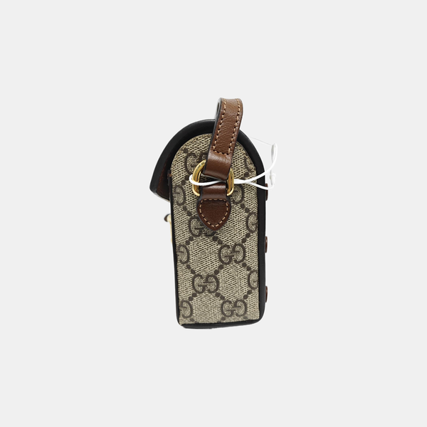 Horsebit 1955 Mini Monogram Coated Canvas Beige