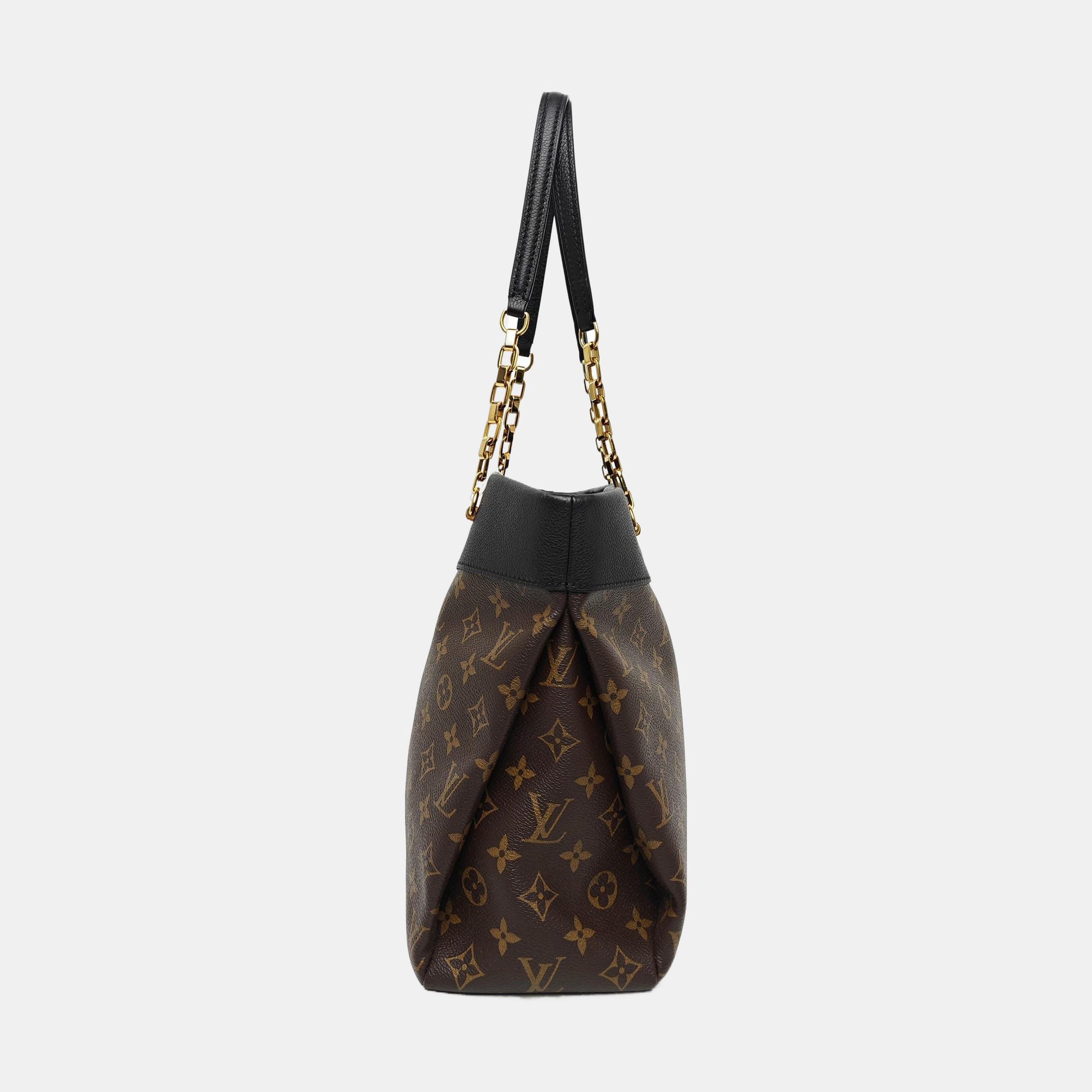 PALLAS MM Monogram Coated Canvas Brown