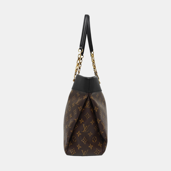 PALLAS MM Monogram Coated Canvas Brown