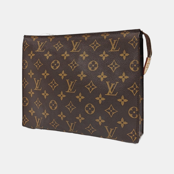 TOILET POCKET 26 Monogram Coated Canvas Brown
