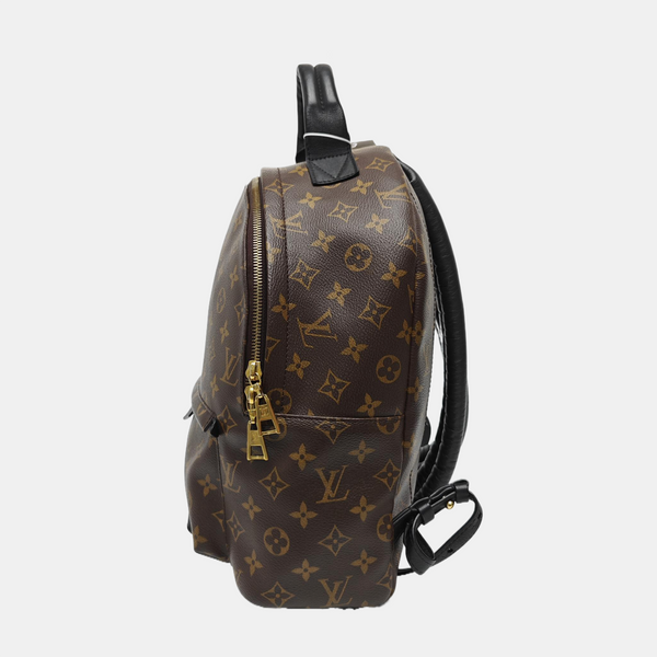 Monogram Coated Canvas Backpack Brown