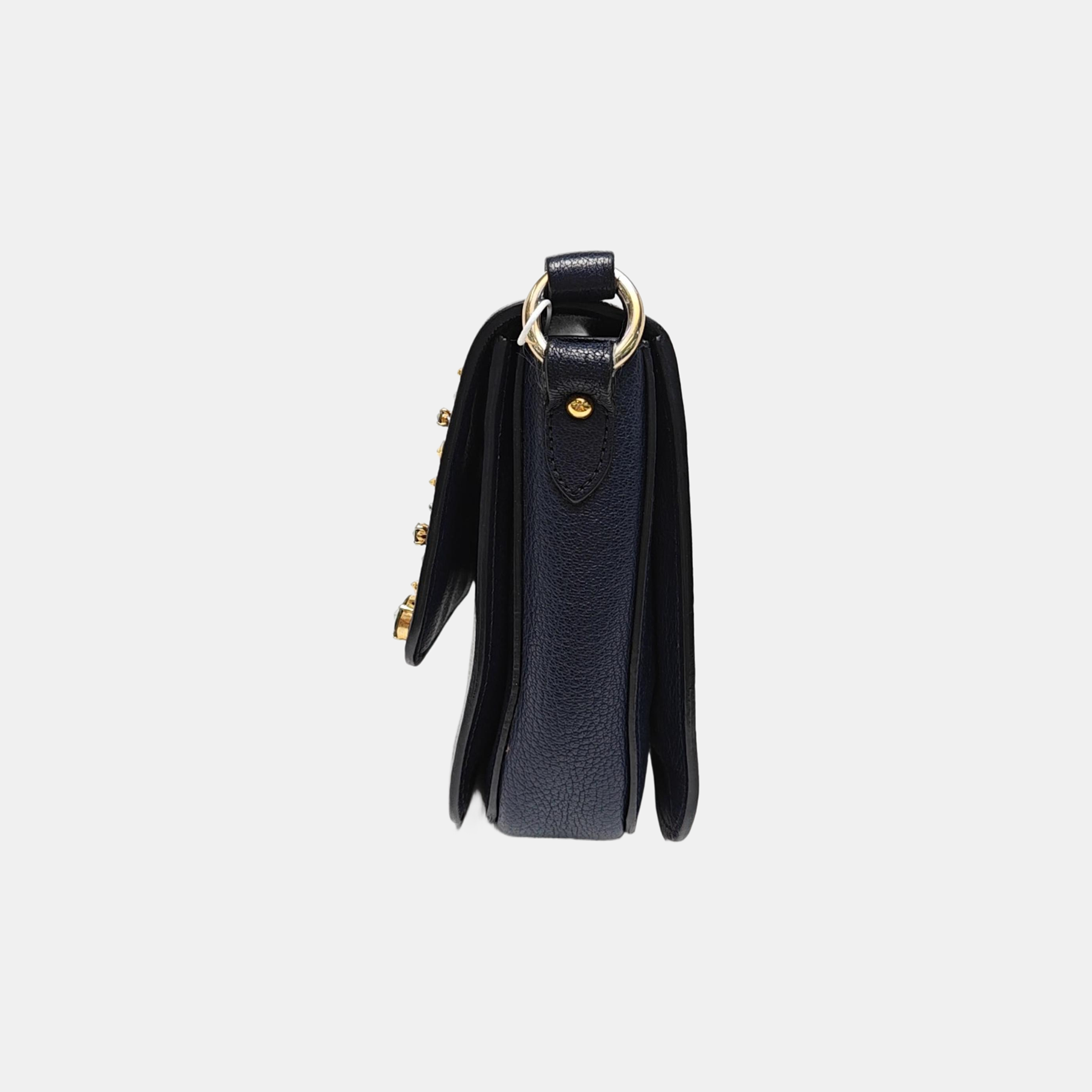 Calfskin Shoulder Bag Blue