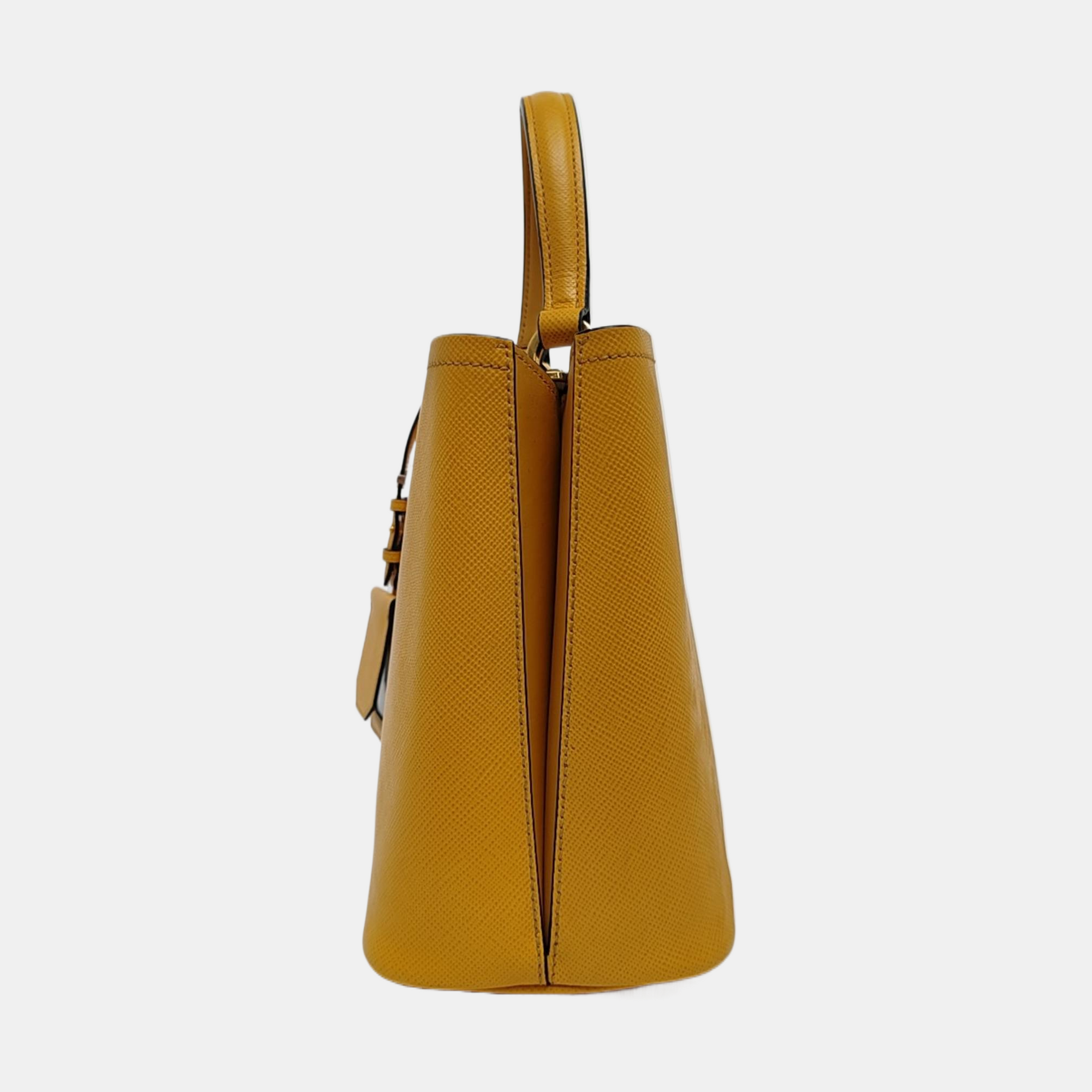 Panier Medium Calfskin Yellow
