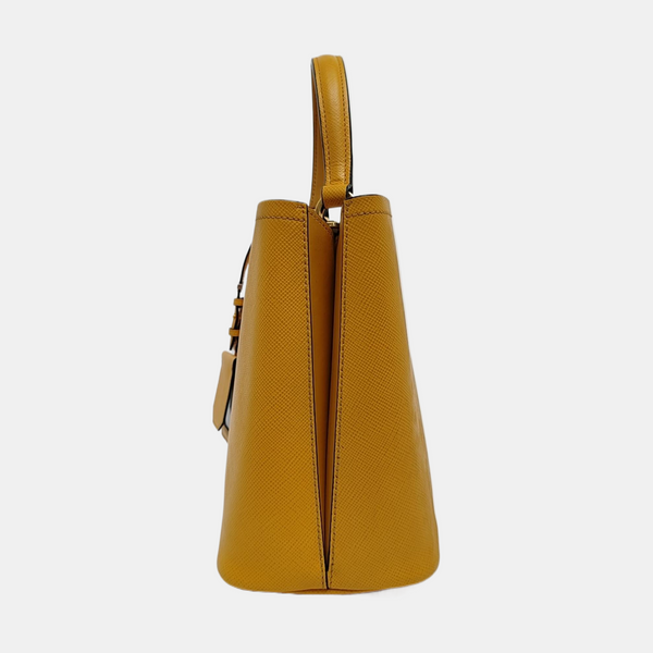 Panier Medium Calfskin Yellow