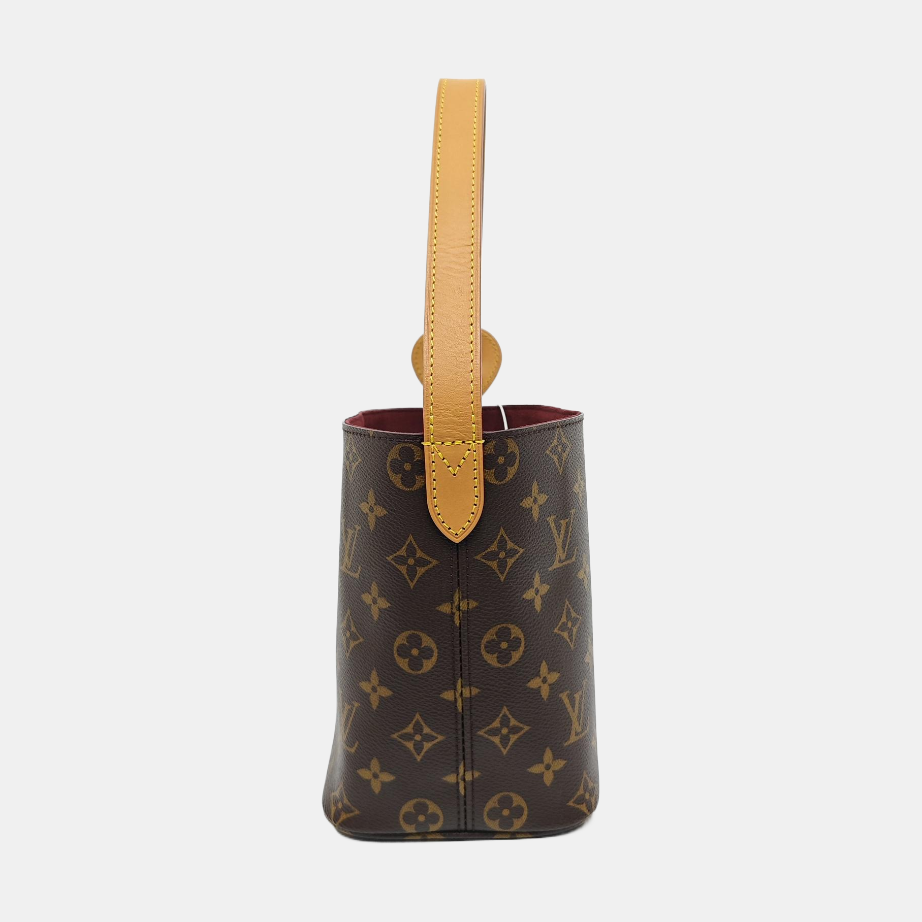 ALL IN BB Monogram Coated Canvas Brown