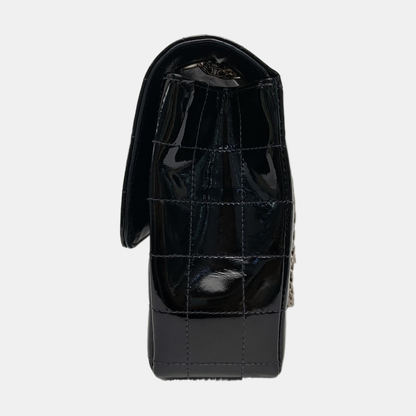 Authenticated pre-owned  2.55 Quilted Patent Leather Black - Shoulder Bag at Looply