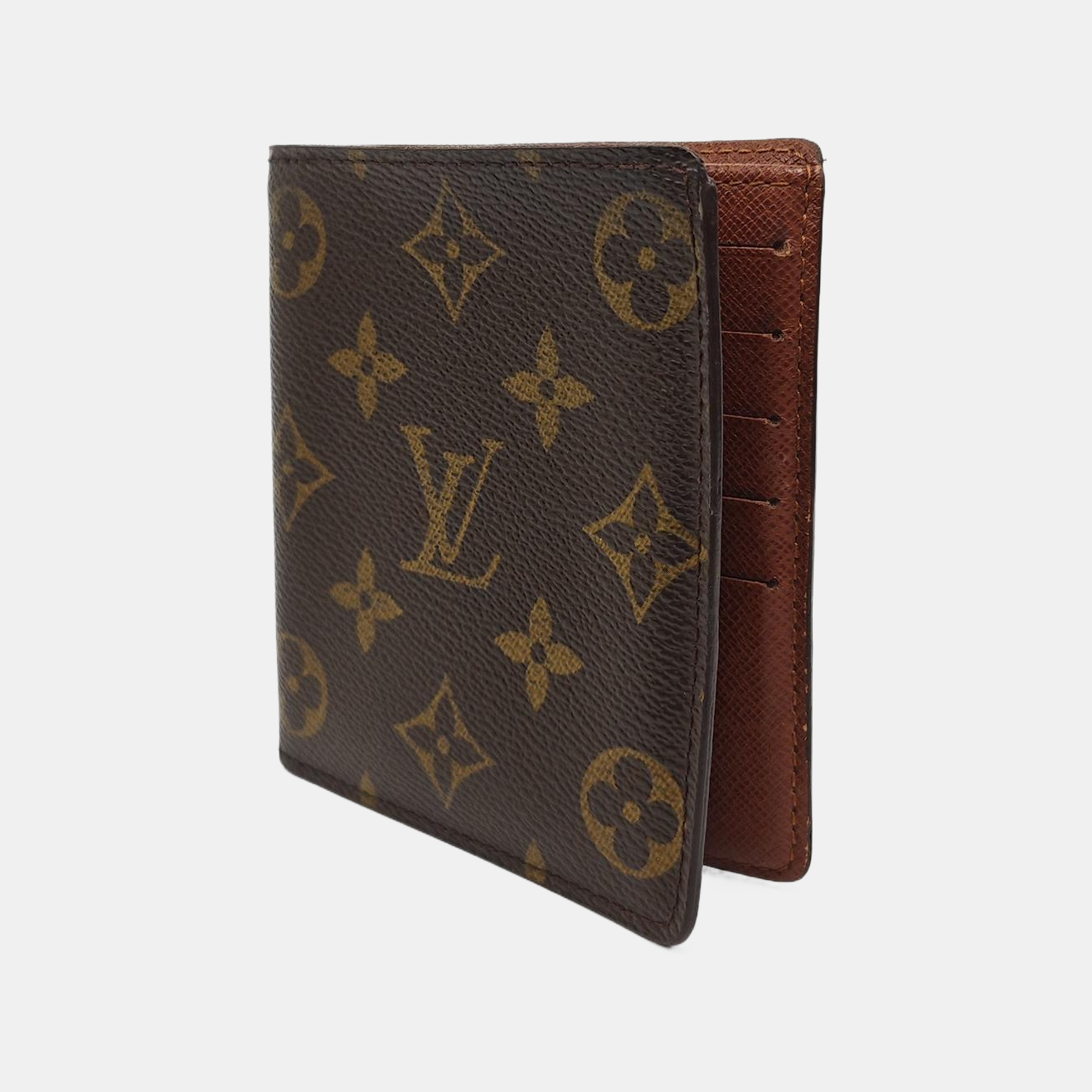 Monogram Coated Canvas Wallet Brown