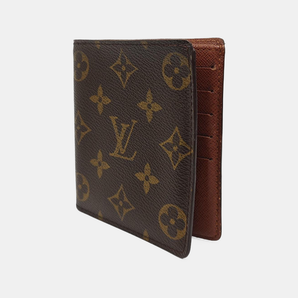 Monogram Coated Canvas Wallet Brown