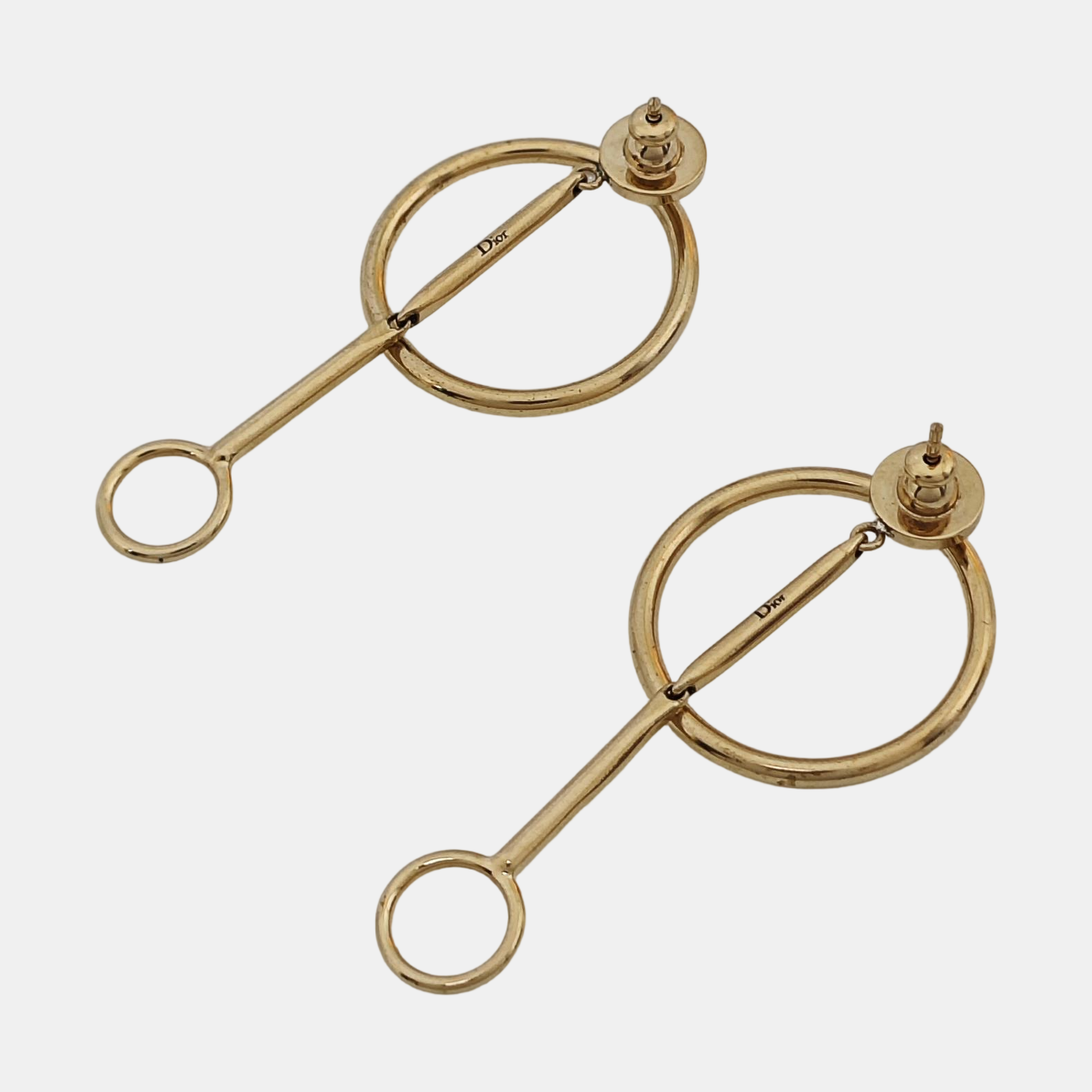 Metal Gold Stud Earrings