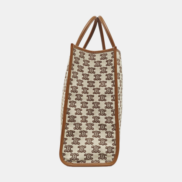 Fabric Tote Bag Brown