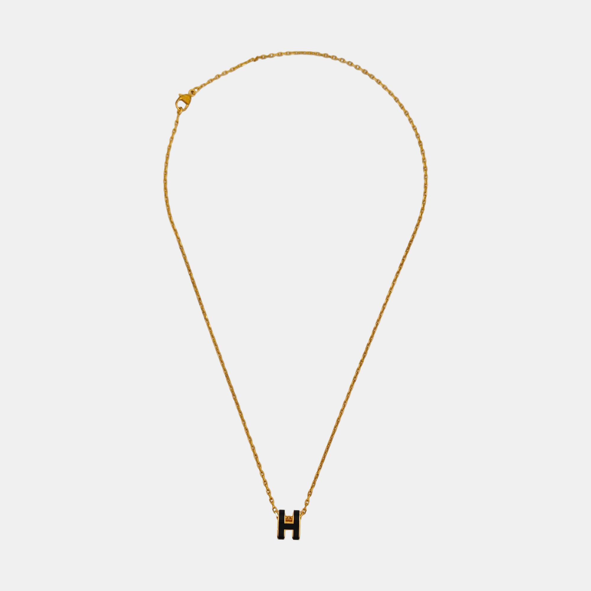 Pop H Metal Gold Necklace