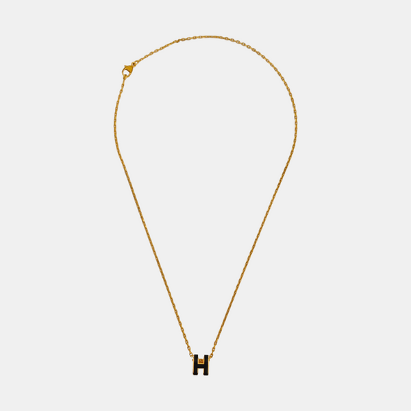 Pop H Metal Gold Necklace