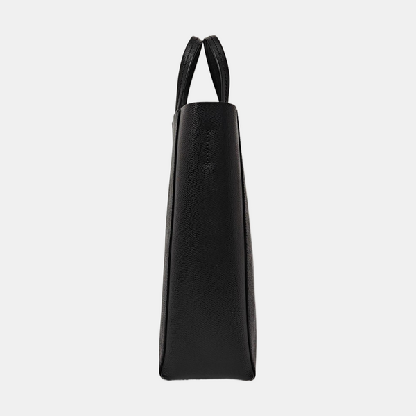 Authenticated pre-owned  VERTICAL CABAS Small Calfskin Black - Tote Bag at Looply