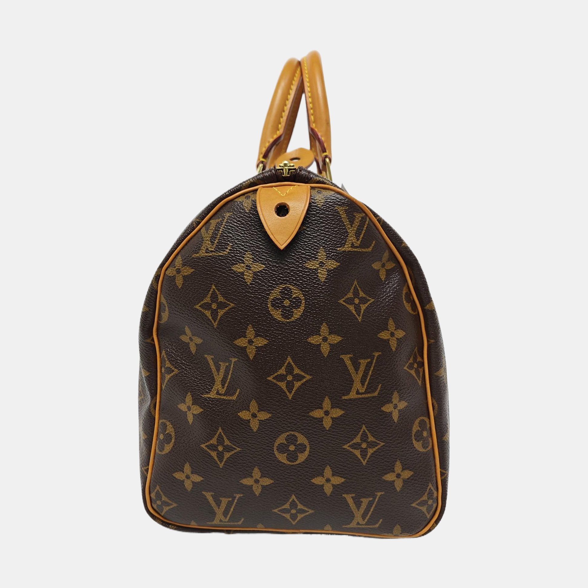 SPEEDY 30 Monogram Coated Canvas Brown