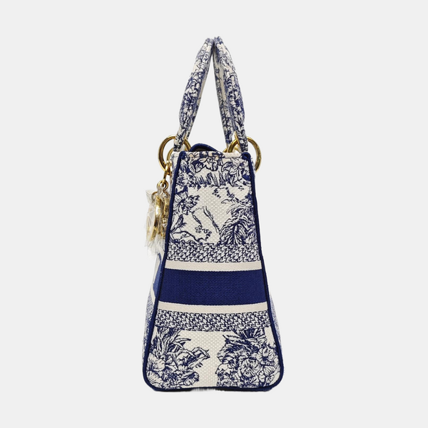 Lady D-Lite Medium Canvas Blue