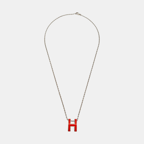 Pop H Metal Silver Necklace