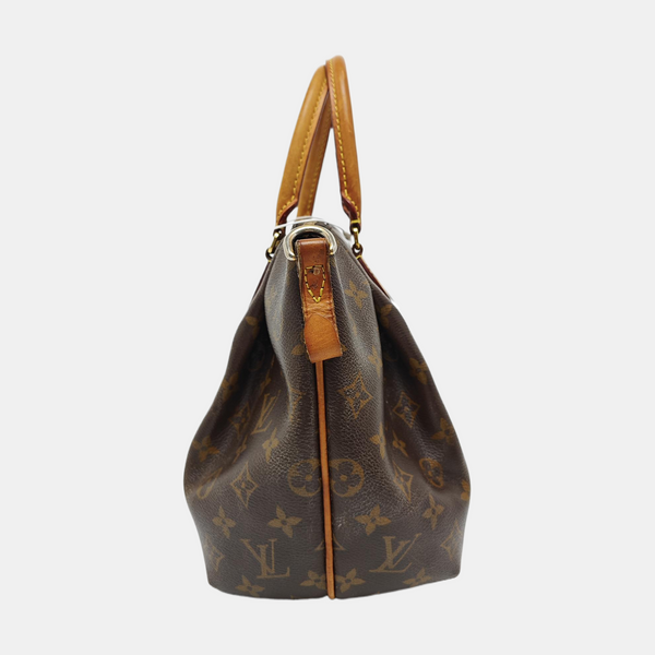 TURENNE Monogram Coated Canvas Brown