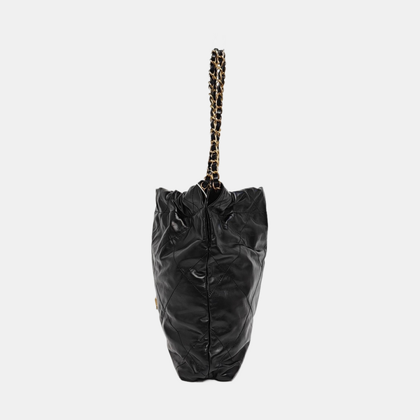CHANEL 22 Small Quilted Calfskin Black