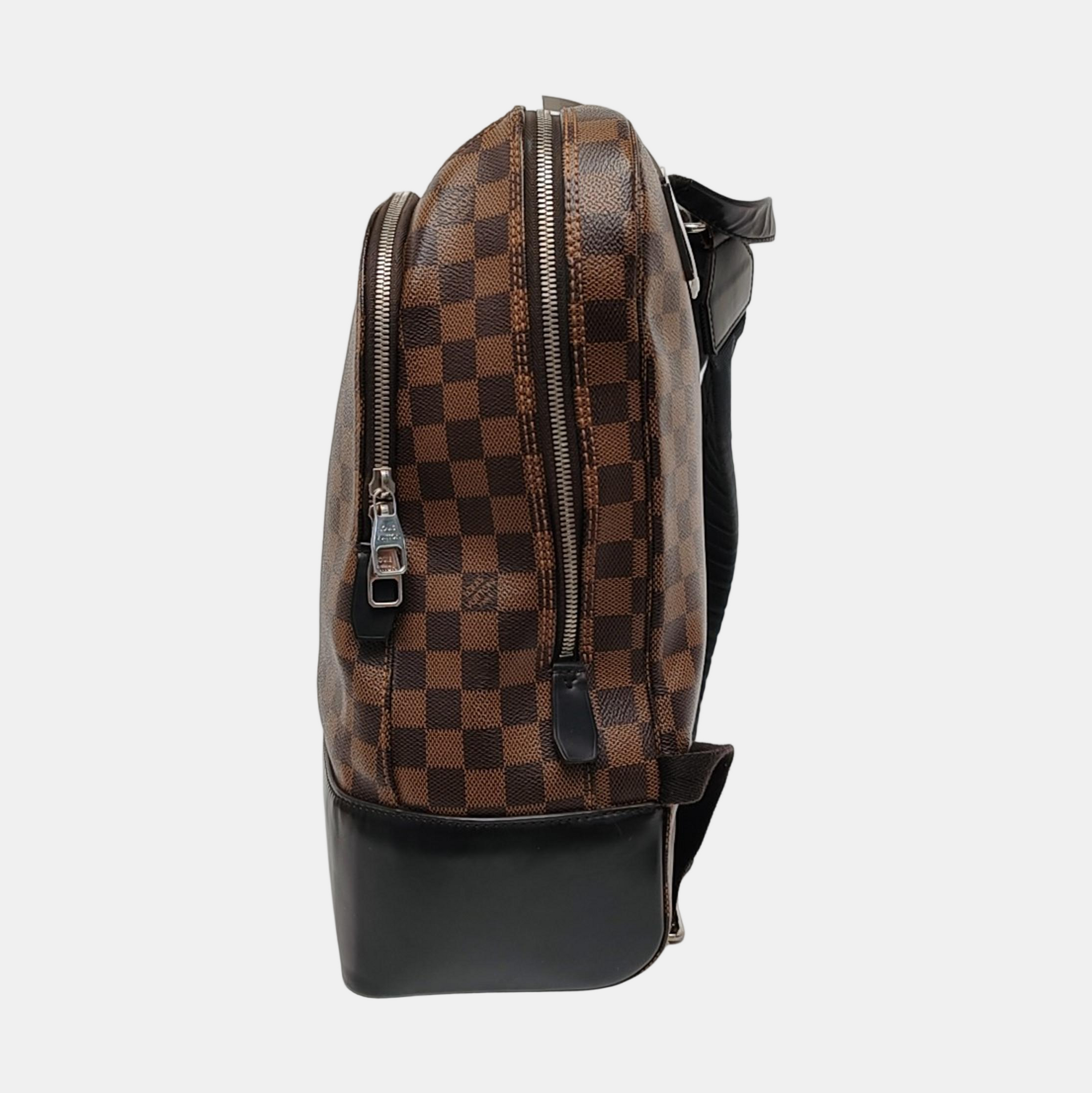 JAKE Damier Ebene Coated Canvas Brown