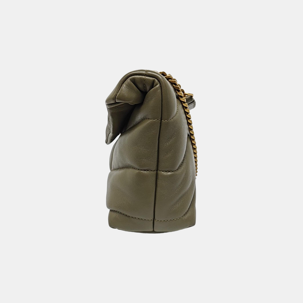 PUFFER TOY Mini Quilted Lambskin Green