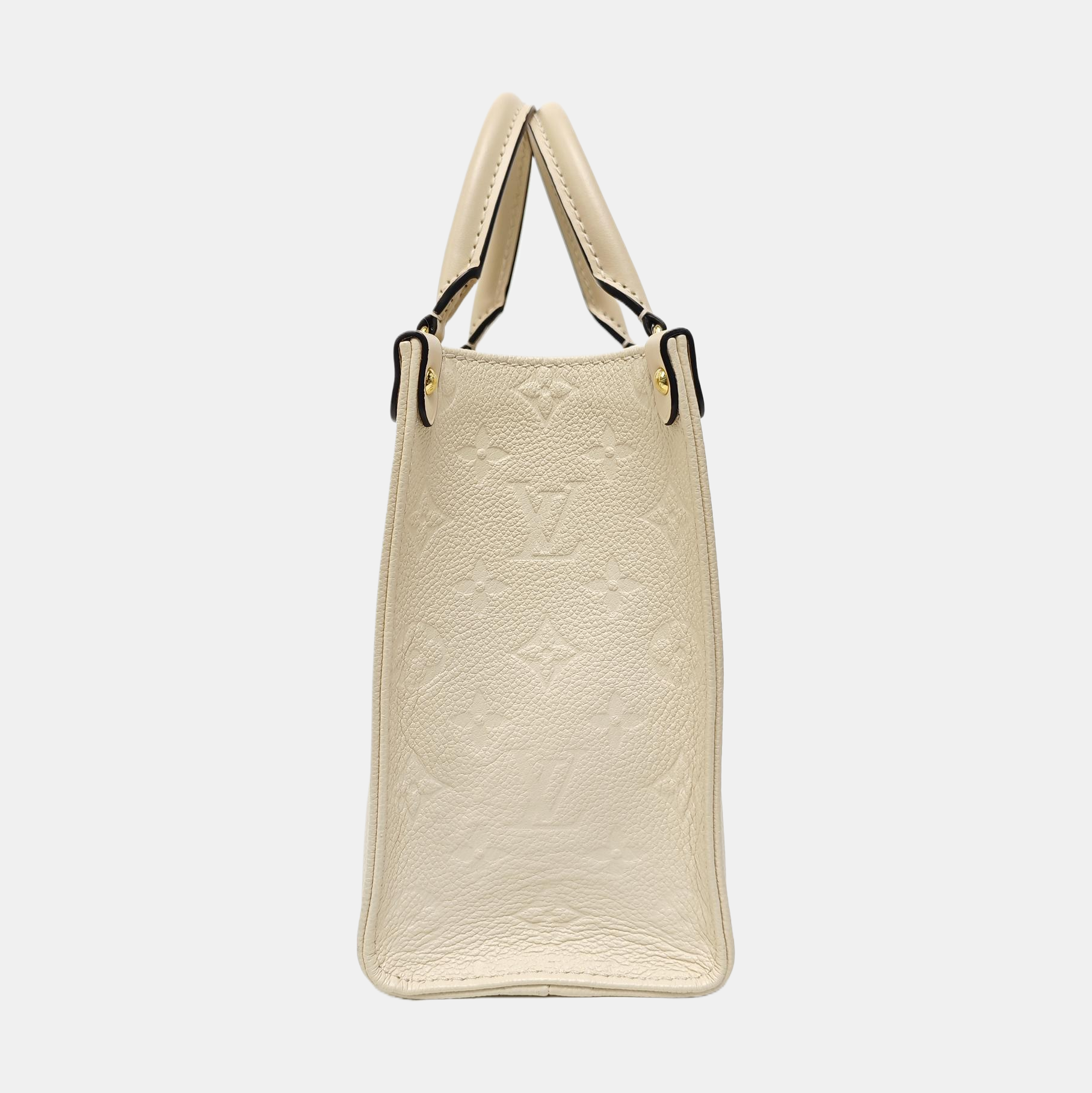 ONTHEGO PM Monogram Calfskin Beige