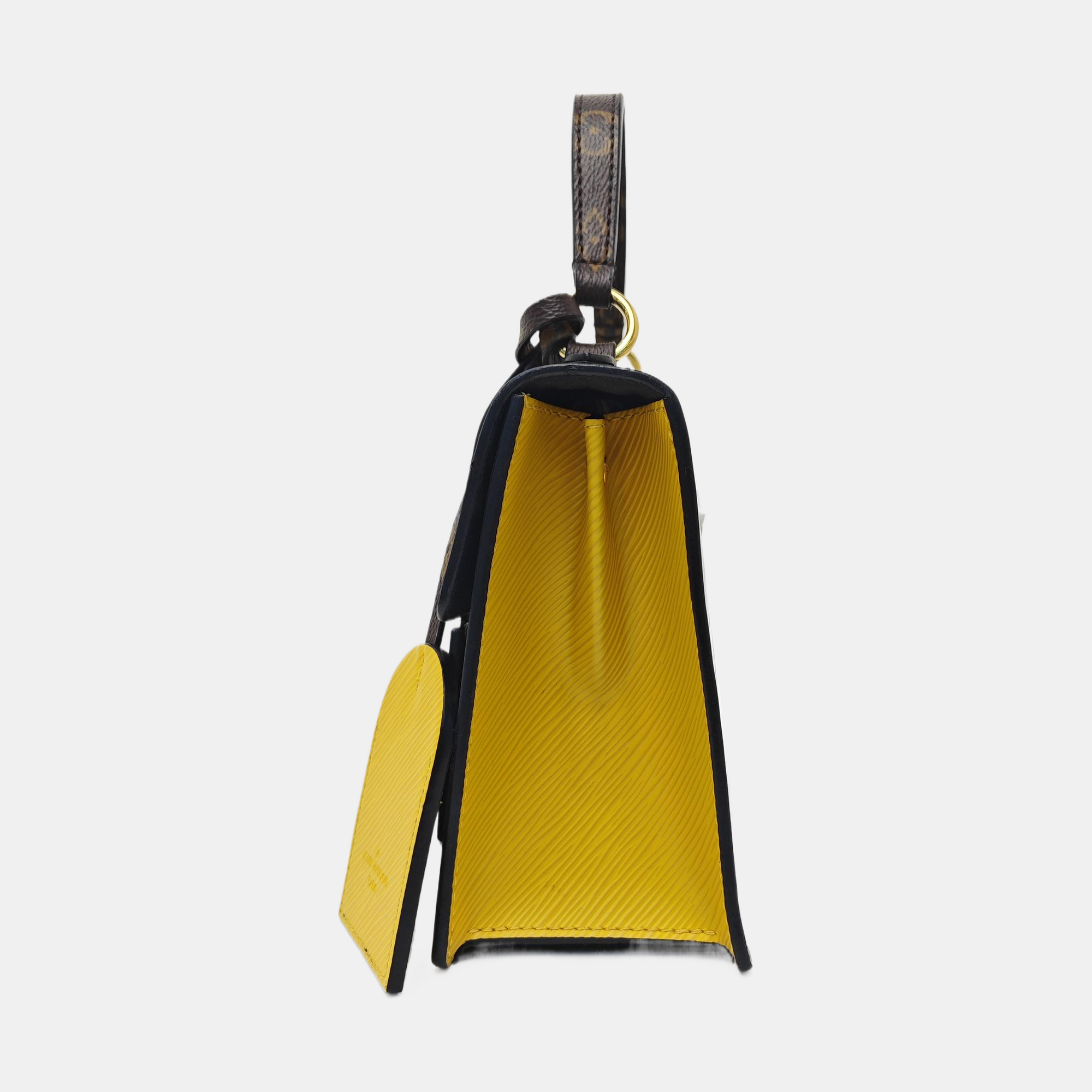 SPRING STREET Monogram Patent Leather Silver