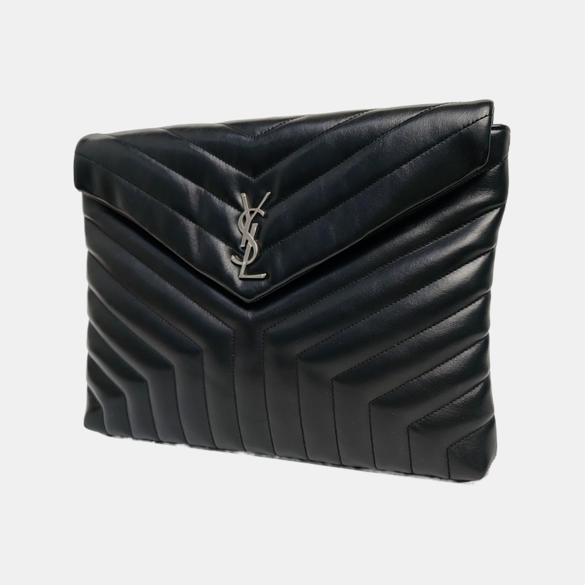 Chevron Calfskin Black