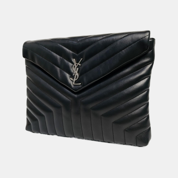 Chevron Calfskin Black