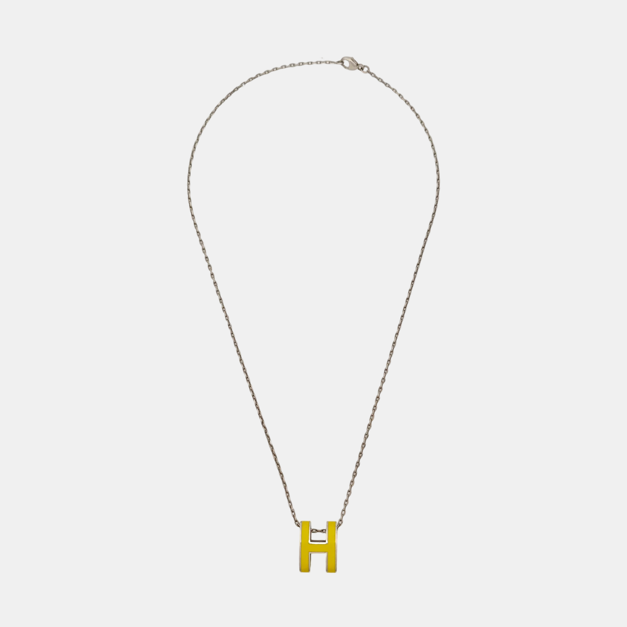Pop H Metal Silver Necklace