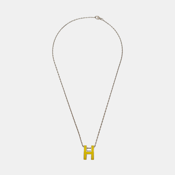 Pop H Metal Silver Necklace