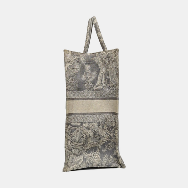 Book Tote Large Fabric Gray