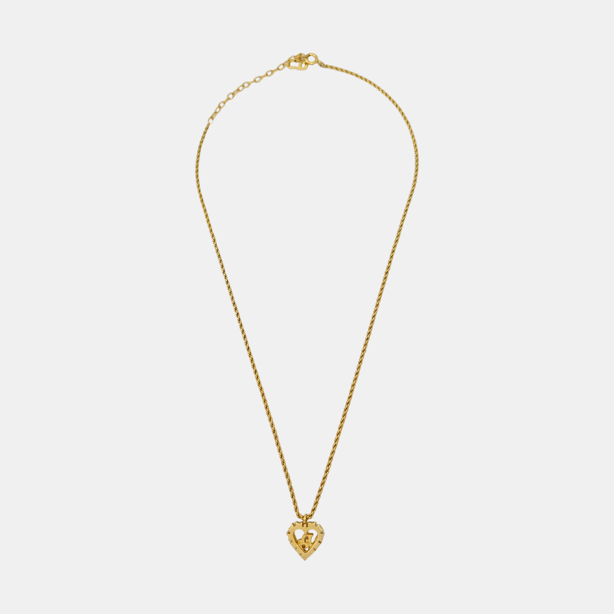 Dior Oblique Metal Gold Necklace