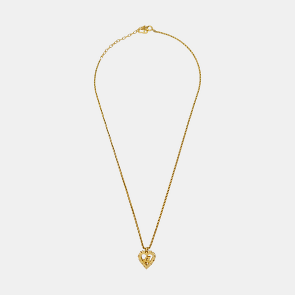 Dior Oblique Metal Gold Necklace