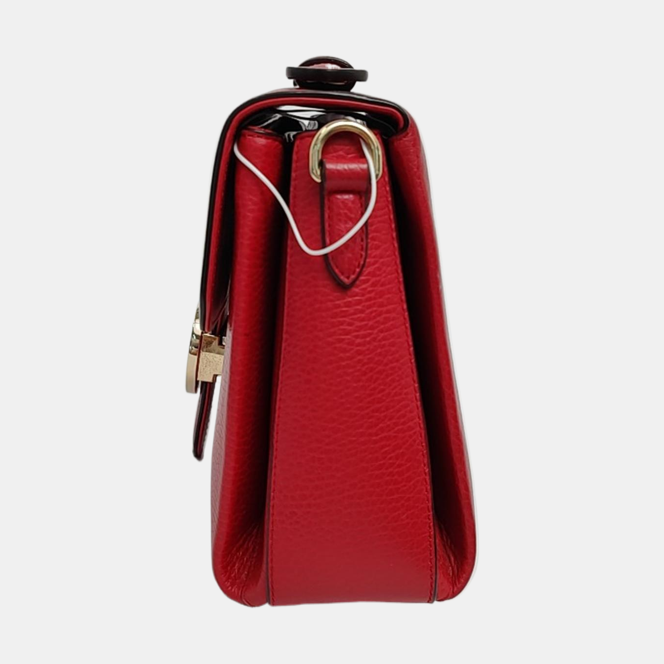 Interlocking G Large Calfskin Red