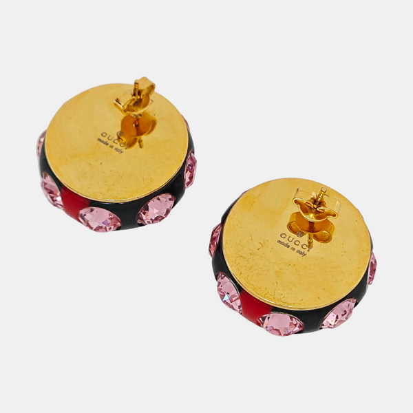 Interlocking G Metal Multicolor Stud Earrings