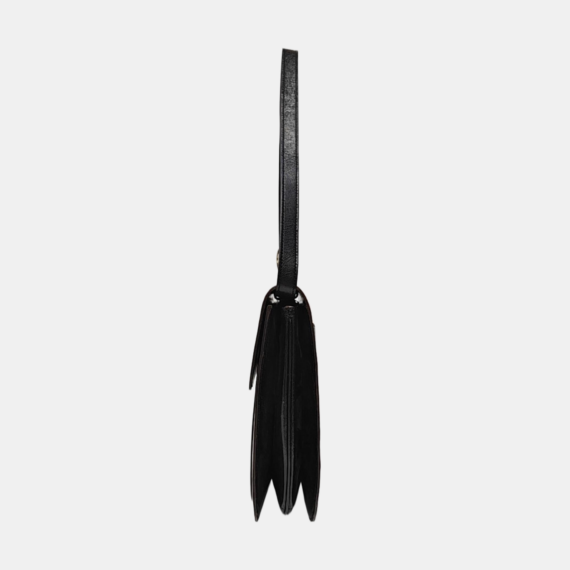 Lambskin Shoulder Bag Black