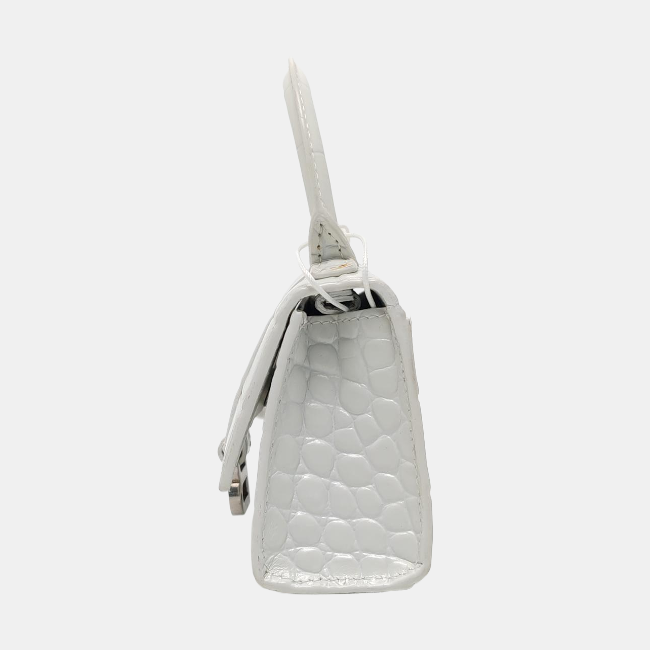 Hourglass Mini Calfskin White