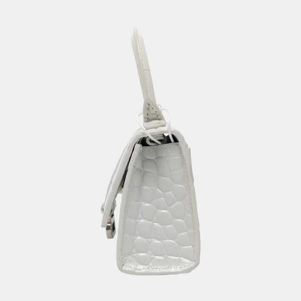 Hourglass Mini Calfskin White