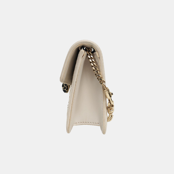 SERPENTI DIAMOND BLAST Small Calfskin White