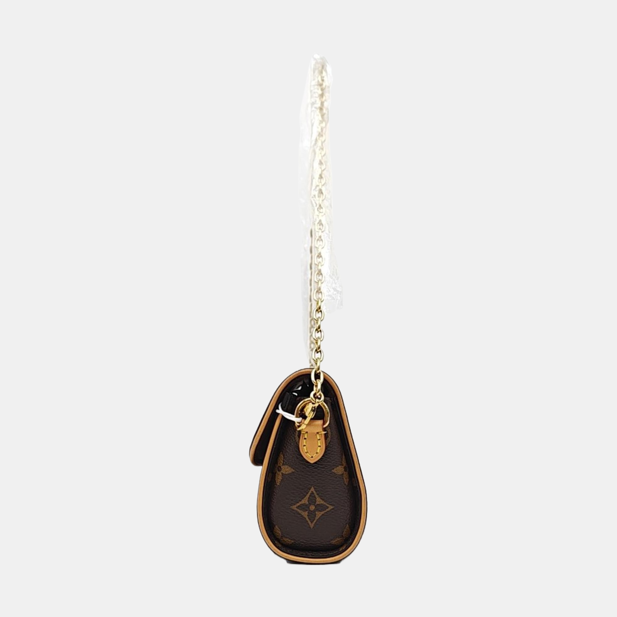 Pochette Camille Monogram Coated Canvas Brown