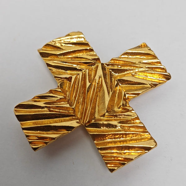 Metal Gold Brooch