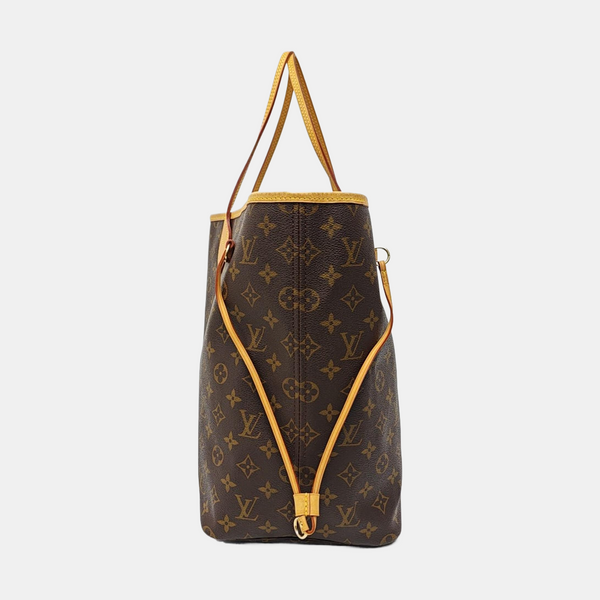 NEVERFULL GM Monogram Coated Canvas Brown