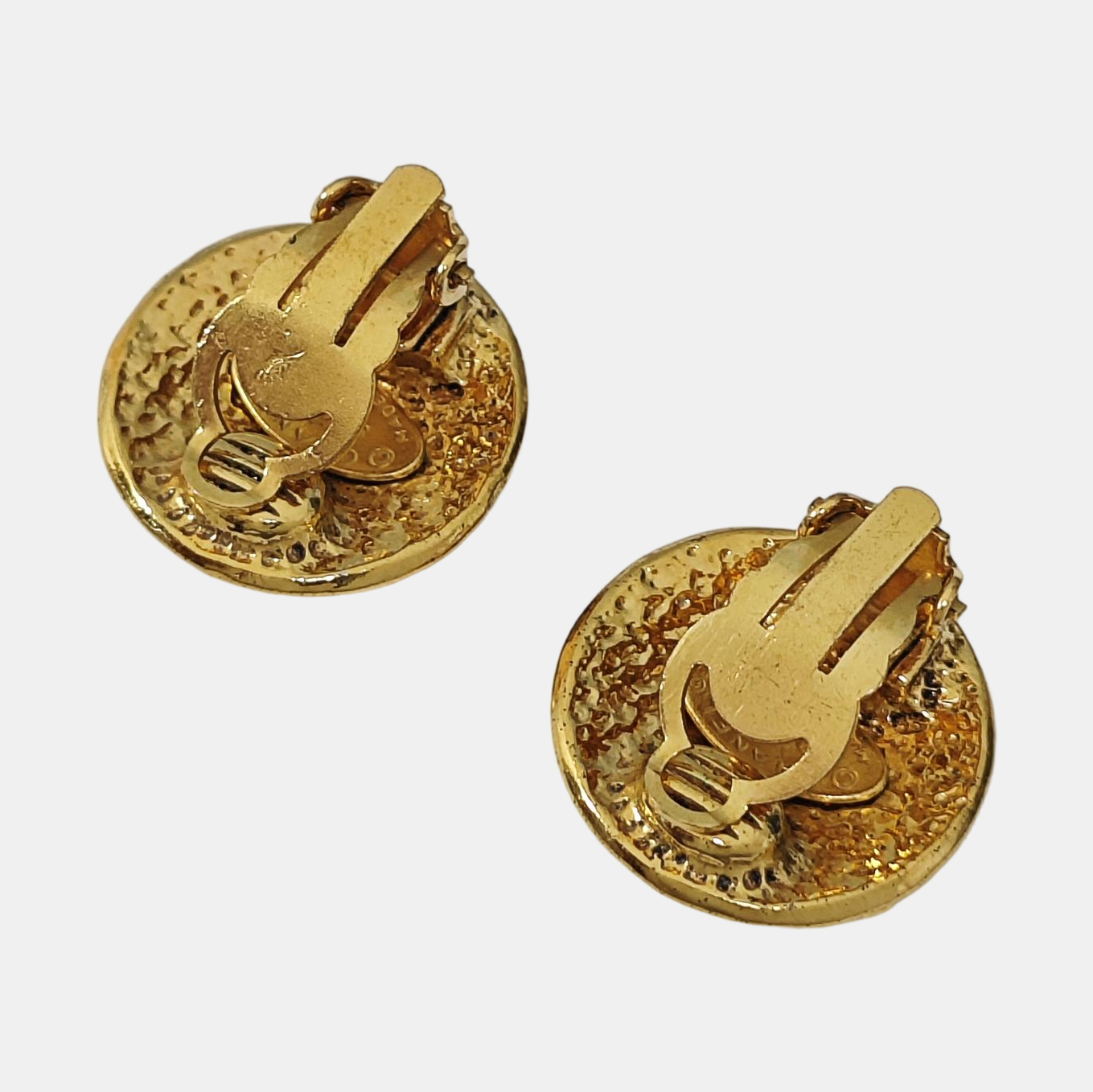 Metal Gold Clip On Earrings